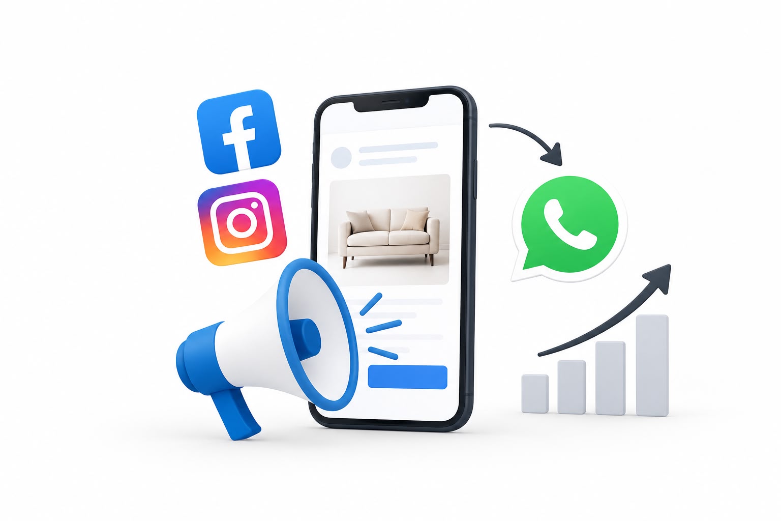 Creación de campañas ADS orientadas a ventas y cierre por WhatsApp Business